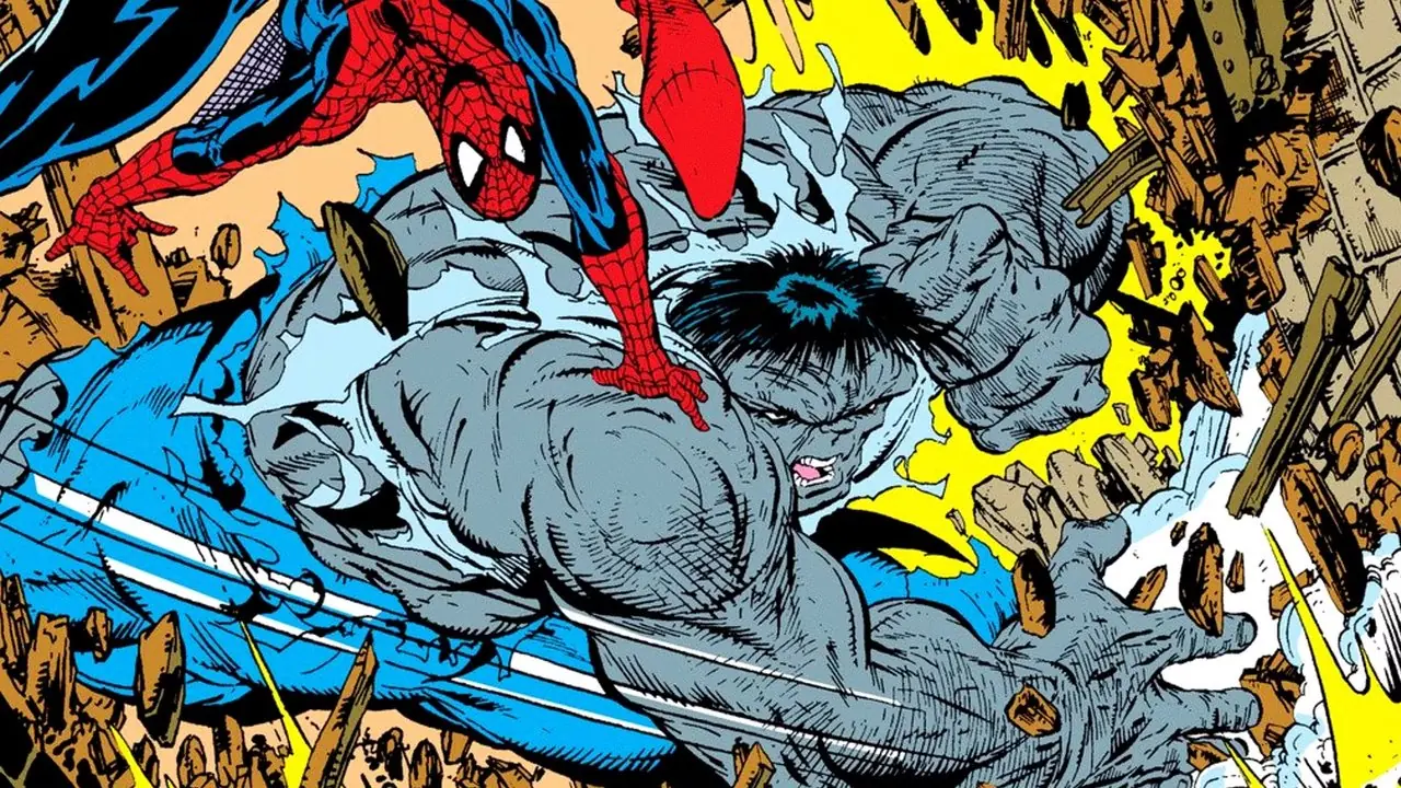 Spider-Man يقاتل Hulk في The Amazing Spider-Man # 328