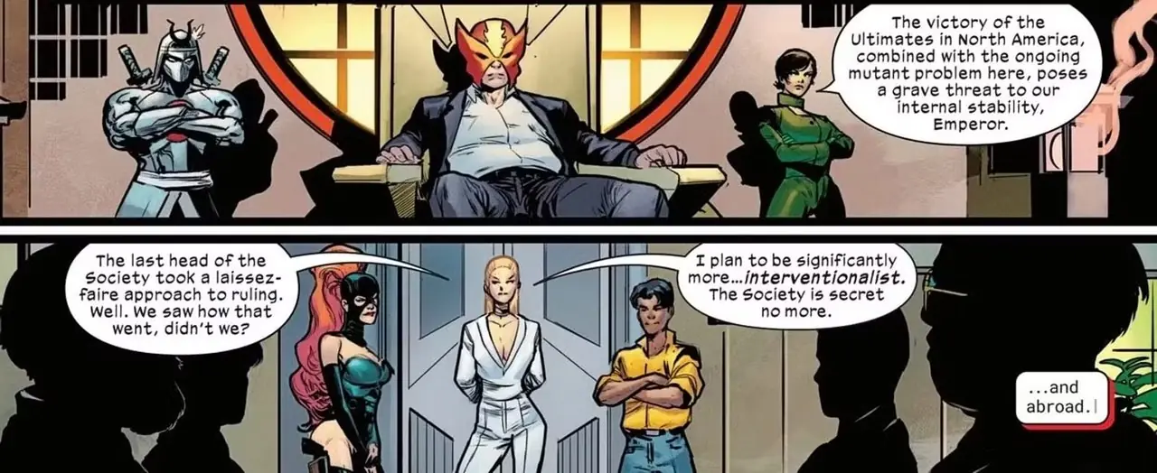 Sunfire i Emma Frost planują kolejne ruchy przeciwko superumiejętnościom