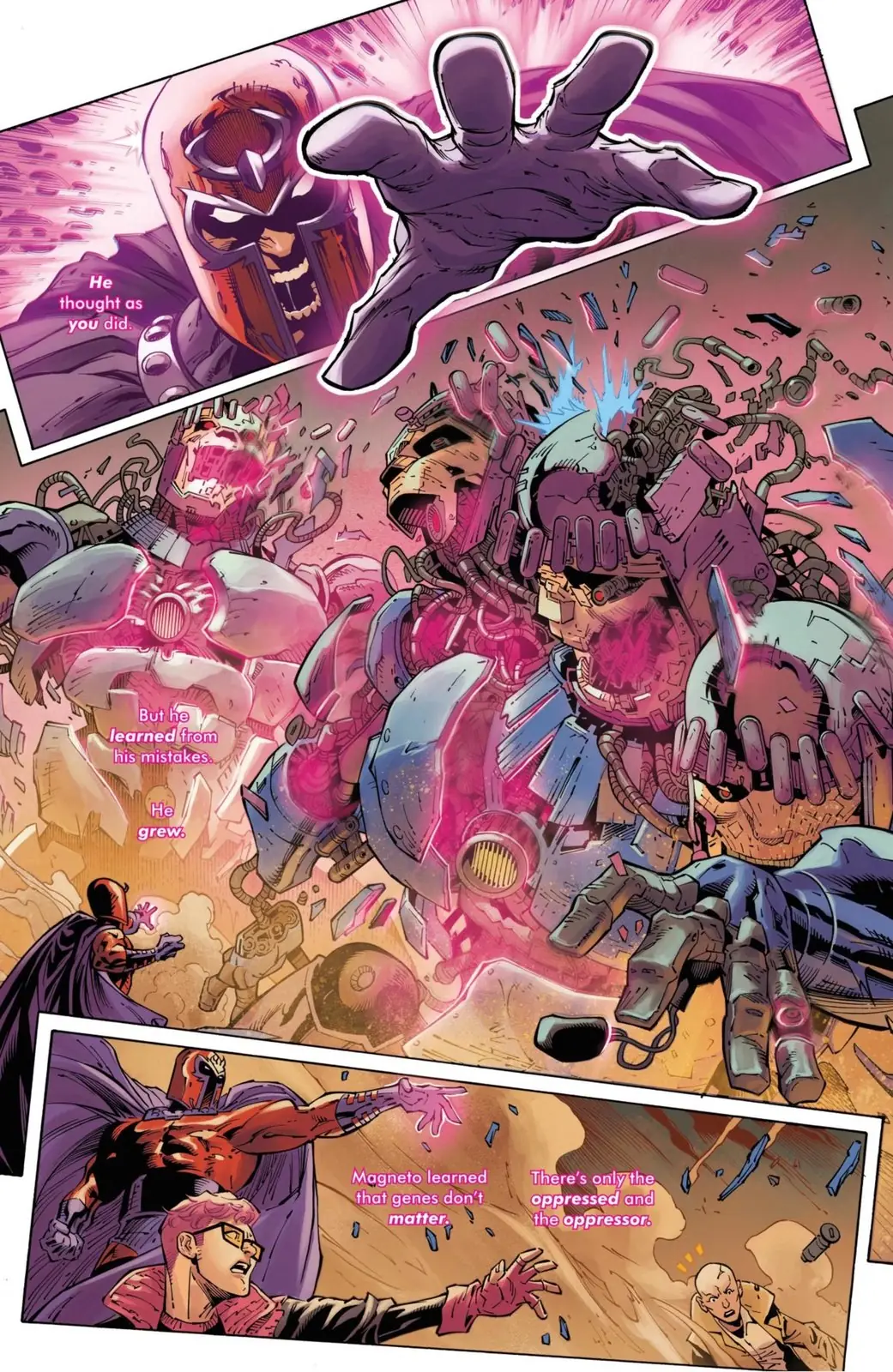 X-Men #37, Quentin Quire usa psíquicamente los poderes de Magneto