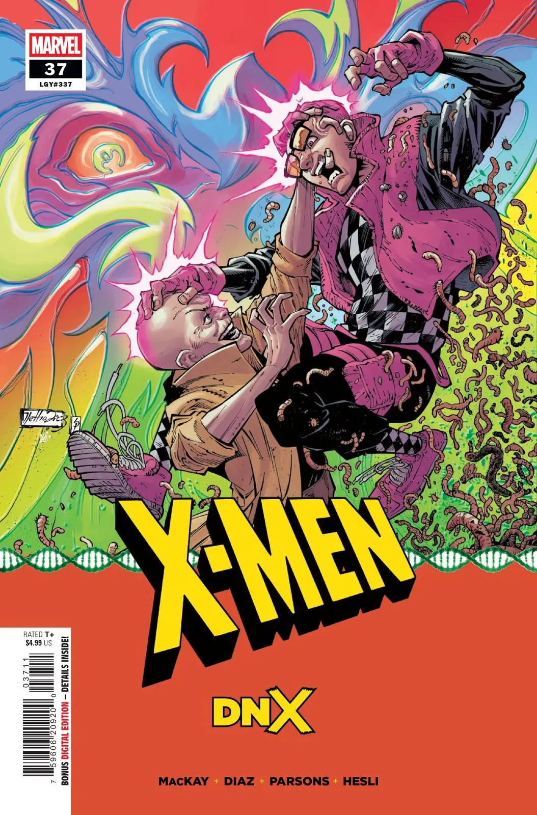 Quentin Quire pelea contra Cassandra Nova en X-Men #37