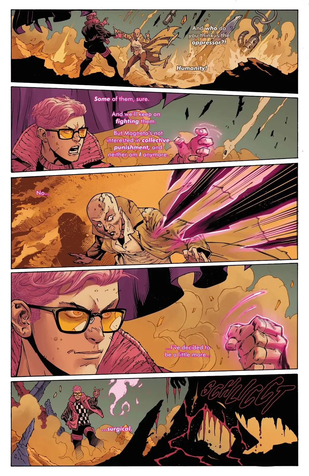 X-Men #37 Quentin Quire kämpft übersinnlich gegen Cassandra Nova