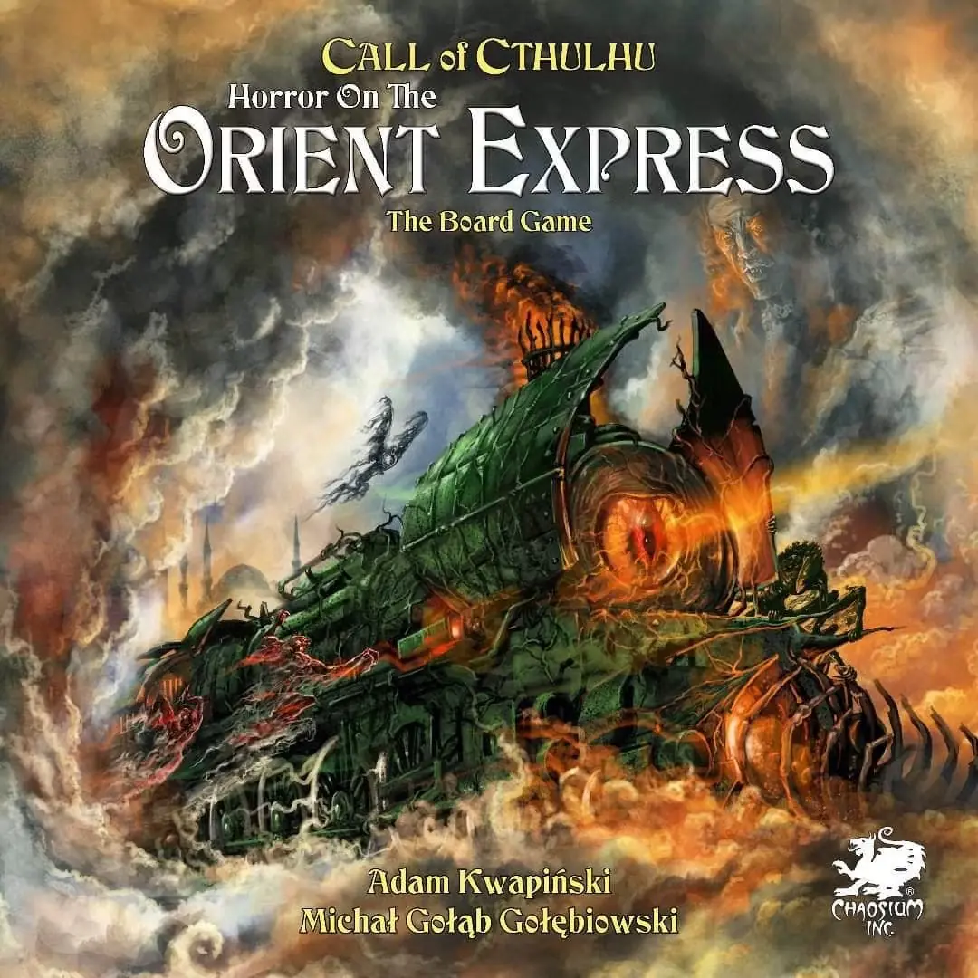 Horror en la portada del juego de mesa Orient Express. Horror en la portada del juego de mesa Orient Express.
