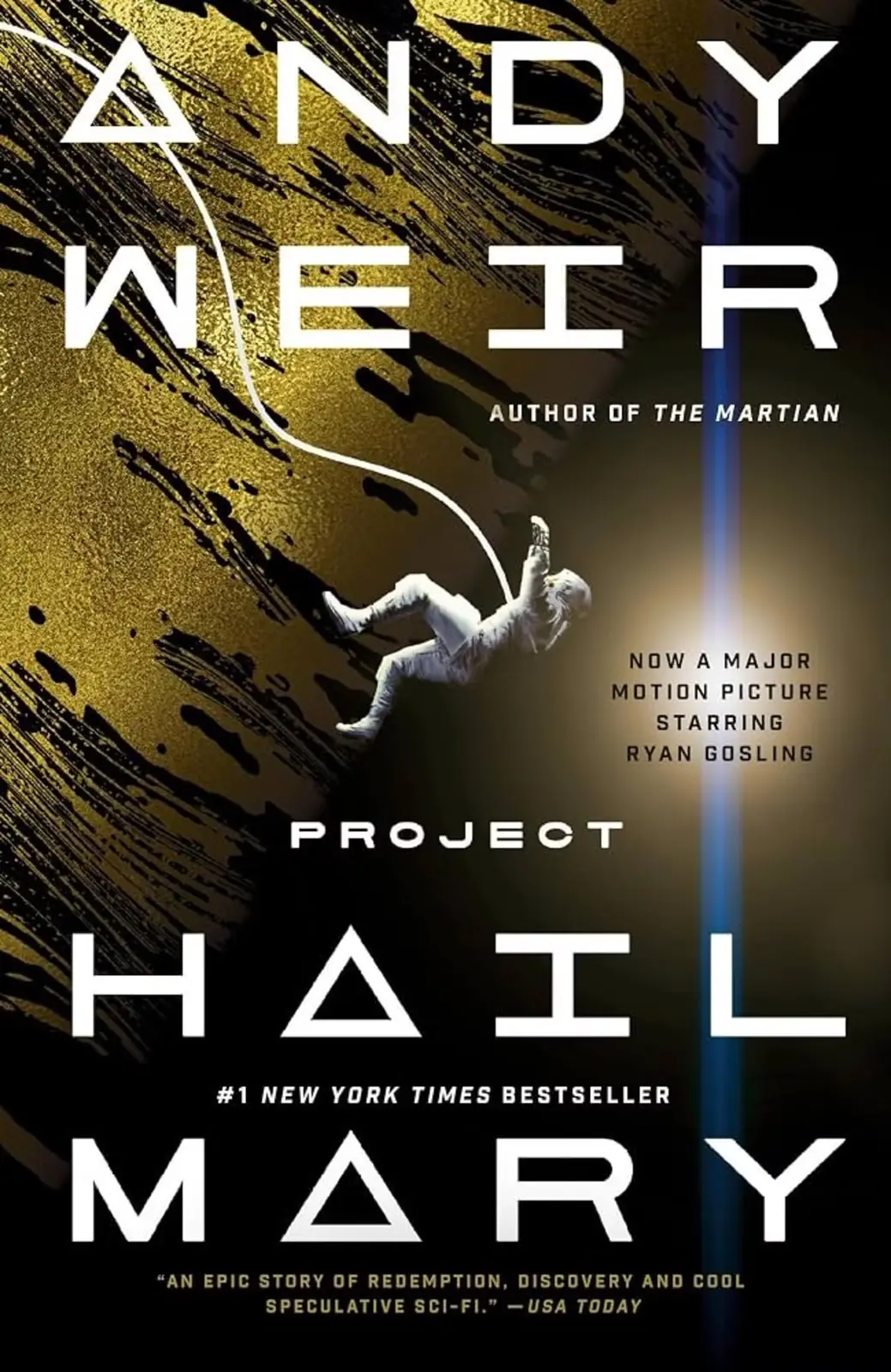 Couverture du livre Project Hail Mary, un astronaute à la dérive dans l'espace