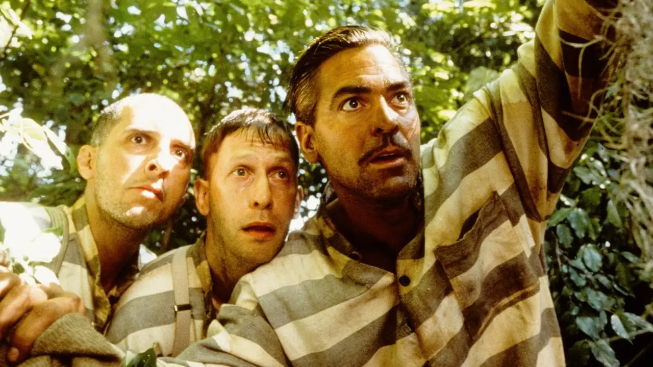 Ulysses Everett McGill avec Pete et Delmar dans Ô frère, où es-tu ? Ulysses Everett McGill avec Pete et Delmar dans Ô frère, où es-tu ?