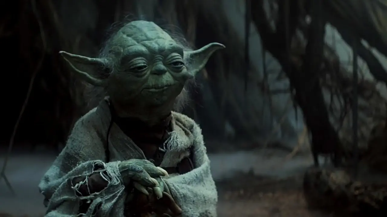 Yoda sagt zu Luke: „Tu es. Oder tu es nicht. Es gibt keinen Versuch.“ in „Das Imperium schlägt zurück“. Yoda sagt zu Luke: „Tu es. Oder tu es nicht. Es gibt keinen Versuch.“ in „Das Imperium schlägt zurück“.