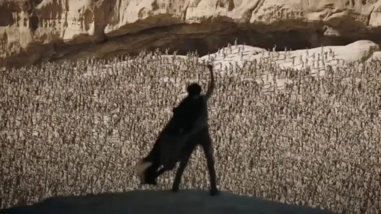 duna dos fotograma de paul reuniendo a los fremen duna dos fotograma de paul reuniendo a los fremen