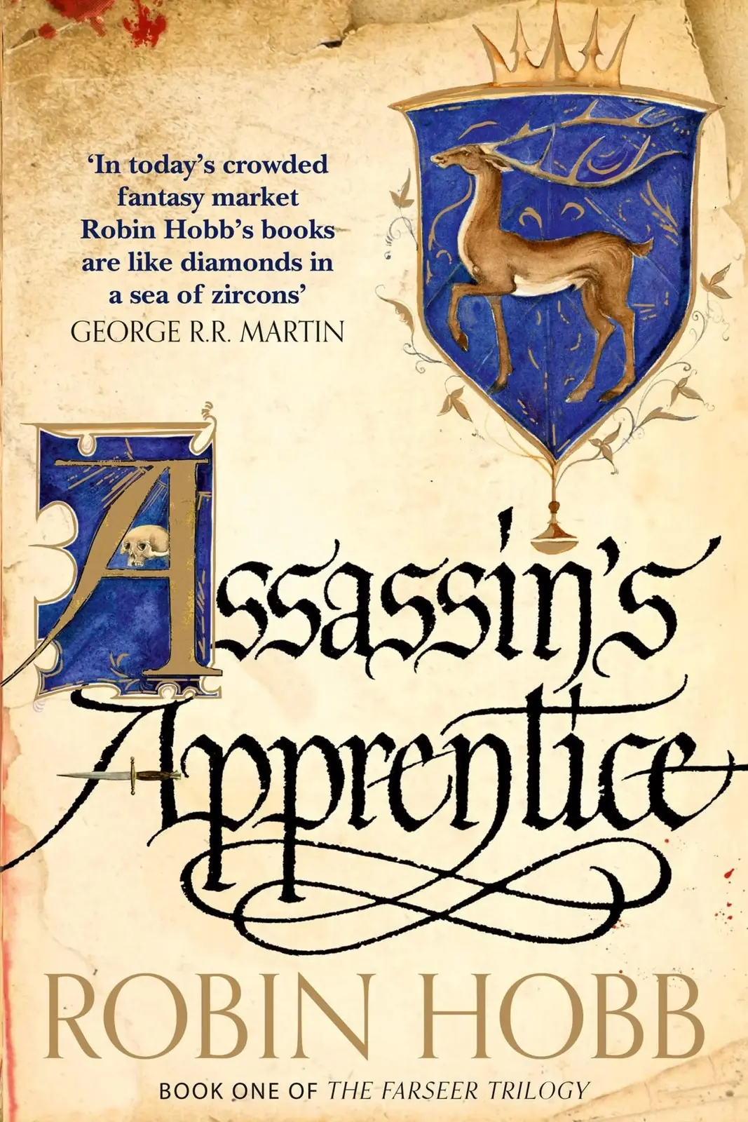 A capa de Assassin's Apprentice de Robin Hobb