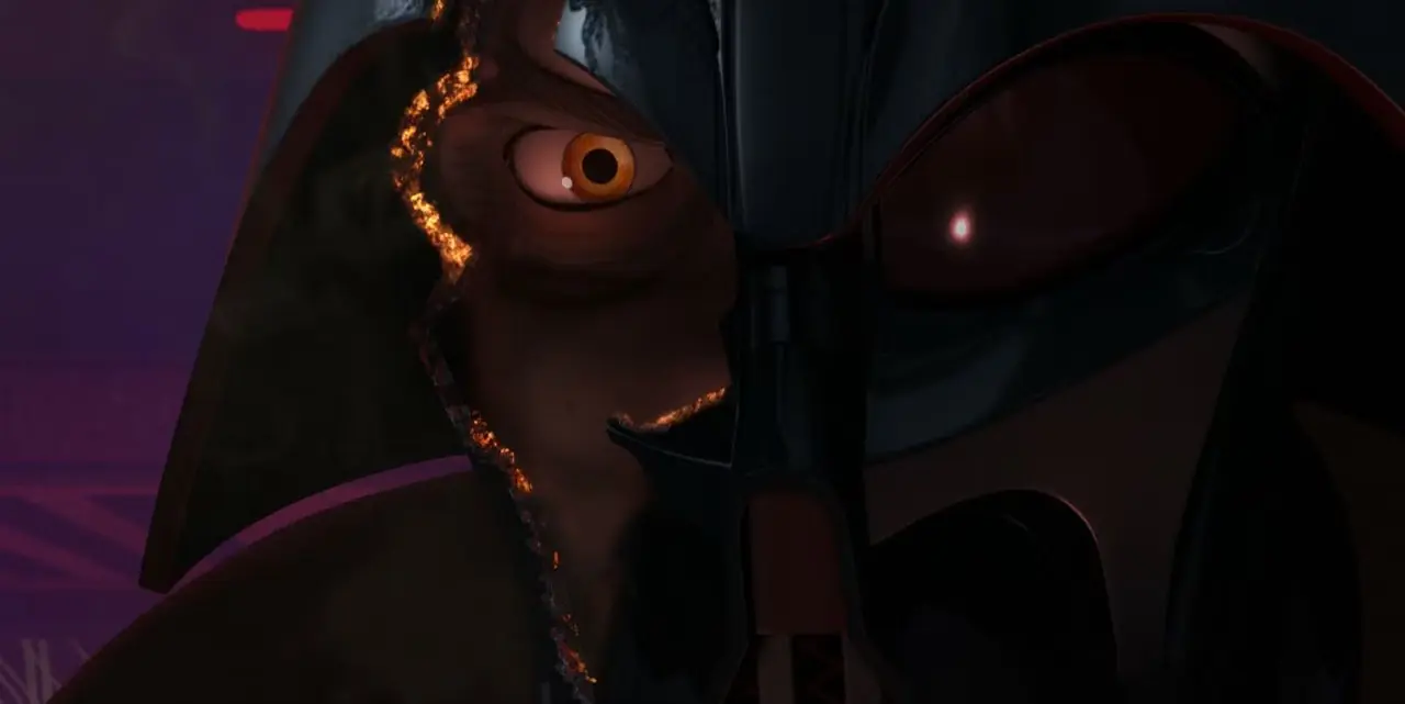 El casco de Darth Vader se daña y habla con Ahsoka en Star Wars Rebels El casco de Darth Vader se daña y habla con Ahsoka en Star Wars Rebels