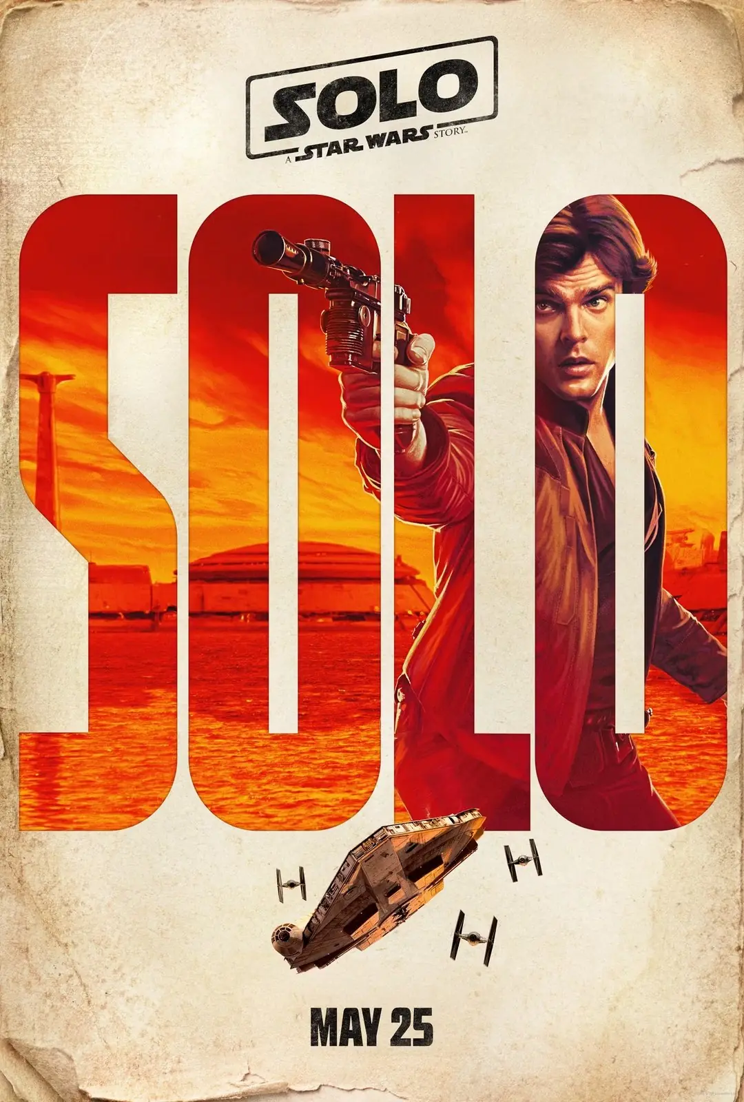 Personaje Han de la historia de Star Wars en solitario Póster Personaje Han de la historia de Star Wars en solitario Póster
