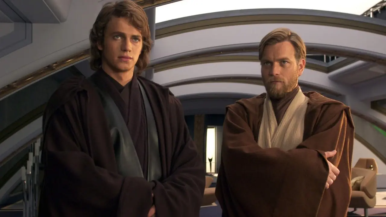 Anakin Skywalker en Obi-Wan Kenobi in Revenge of the Sith