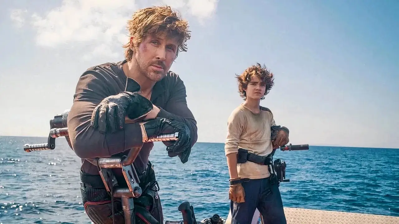 رايان جوسلينج وفلين جراي في فيلم Star Wars: Starfighter.