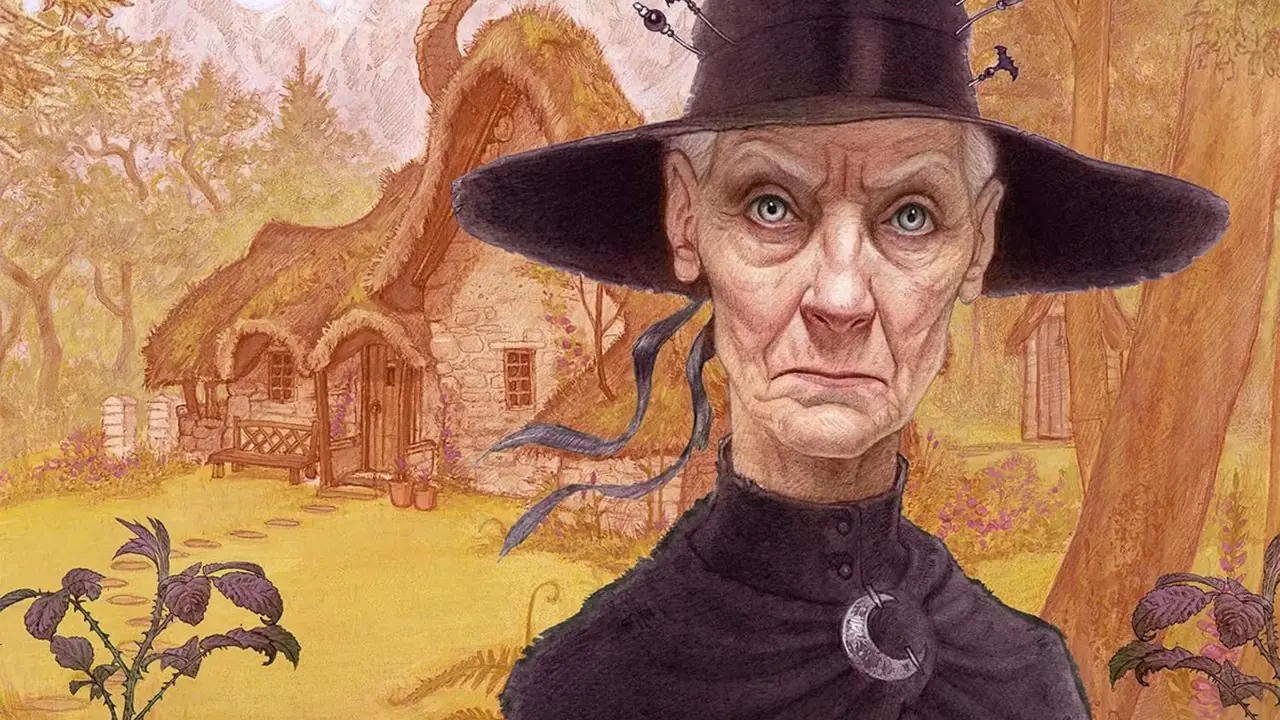 Art of Granny Weatherwax von Paul Kdiby aus dem offiziellen Discworld-Kalender