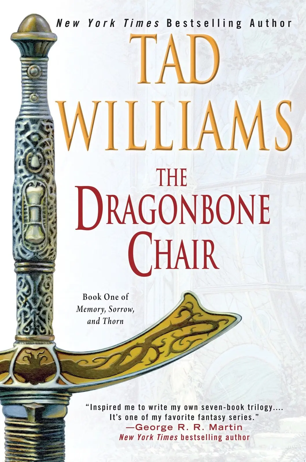 A capa de The Dragonbone Chair de Tad Williams