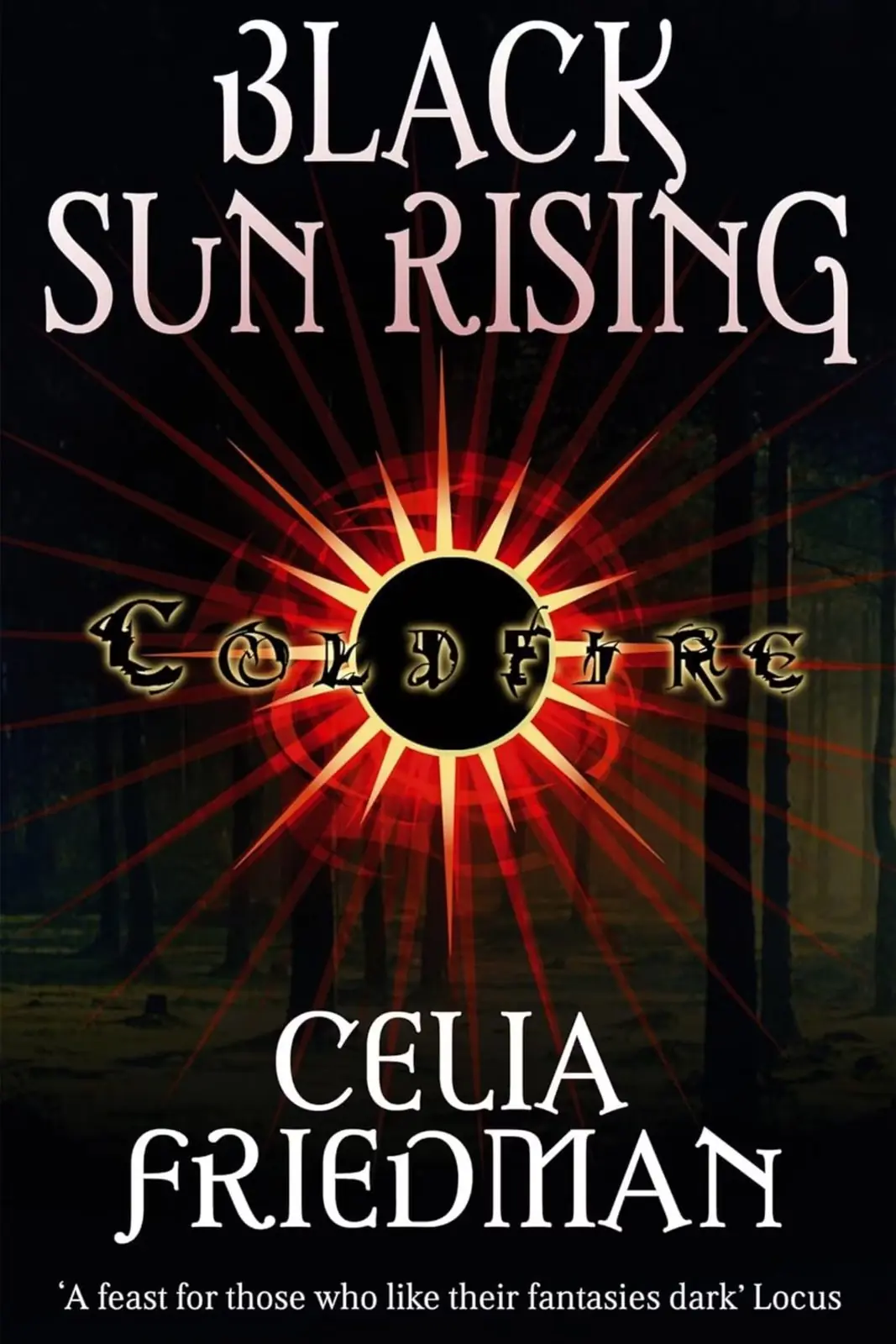A capa de Black Sun Rising de Celia Friedman A capa de Black Sun Rising de Celia Friedman