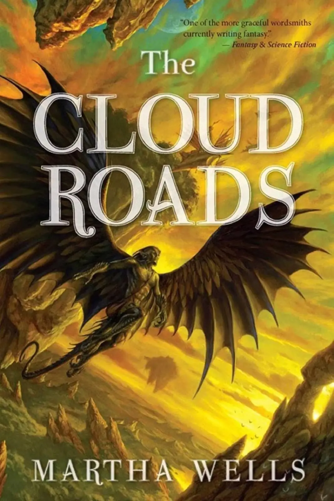 Martha Wells'in The Cloud Roads kitabının kapağı Martha Wells'in The Cloud Roads kitabının kapağı