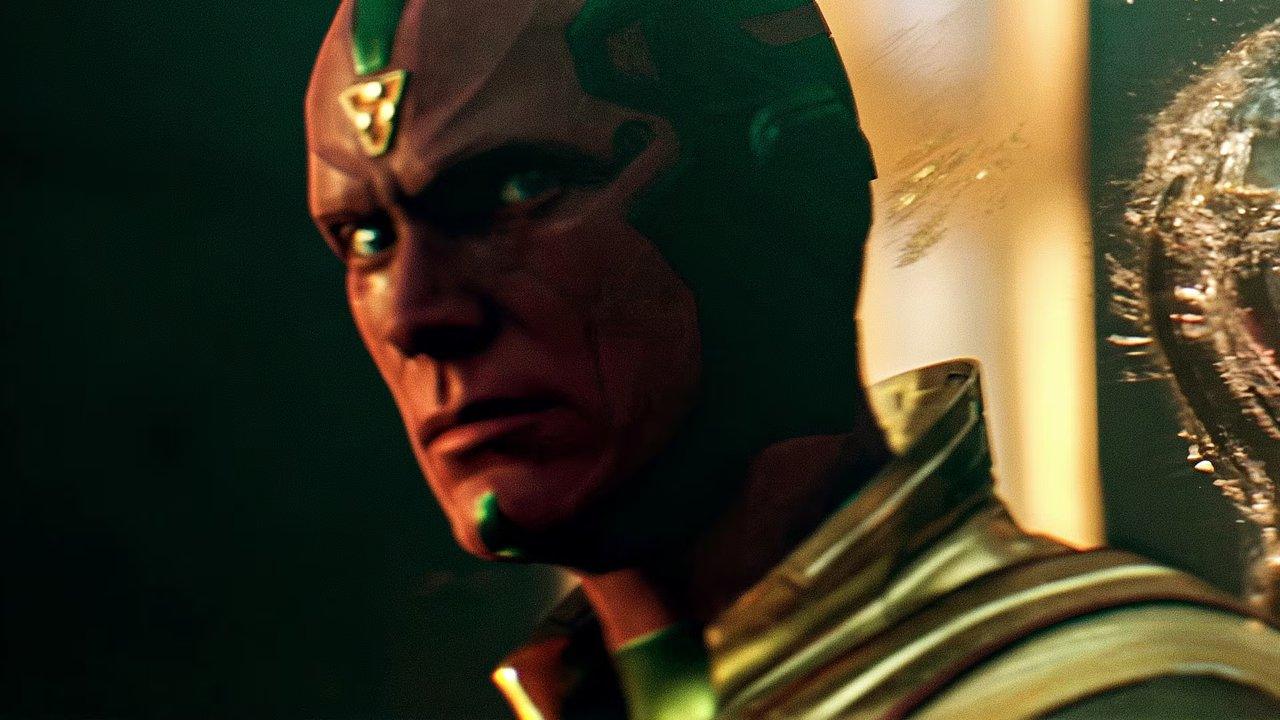 Vision de Paul Bettany usa una capa con cuello en el tráiler de VisionQuest