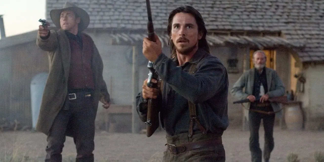 Christian Bale z karabinem w 310 do Yumy