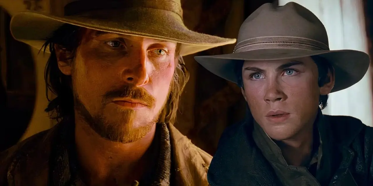 Dan Evans (Christian Bale) i jego syn William (Logan Lerman) pod koniec 3:10 do Yumy