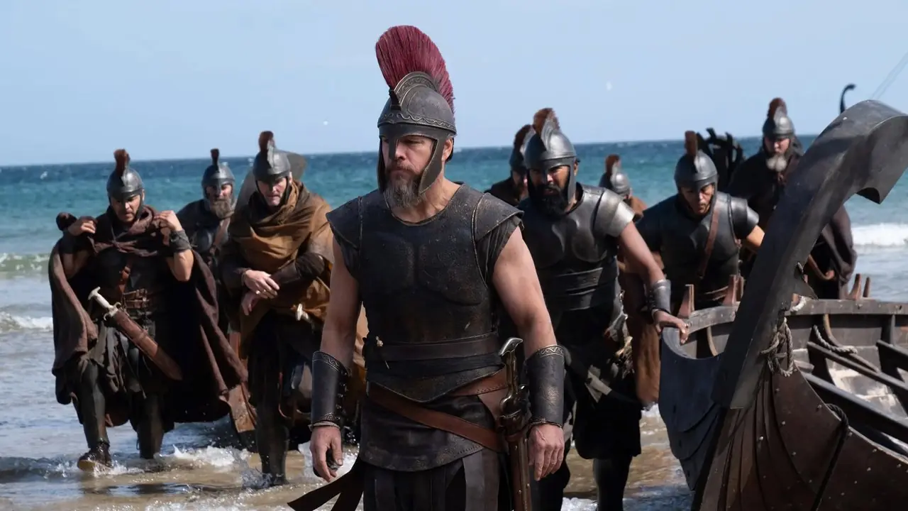 『オデュッセイア』でボートから降りるオデュッセウスとその兵士たち