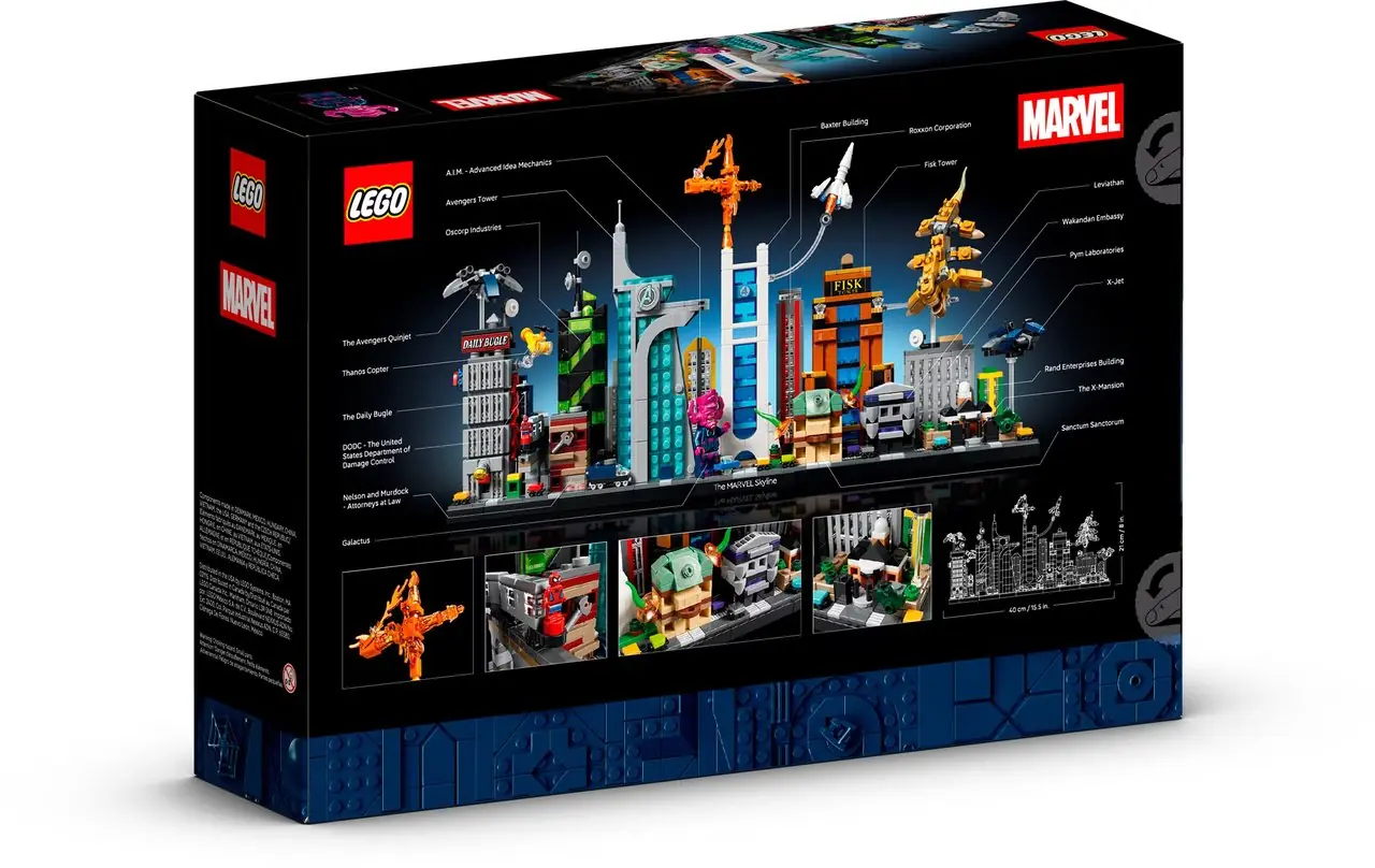 LEGO Marvel Skyline Set 67006 Box Back
