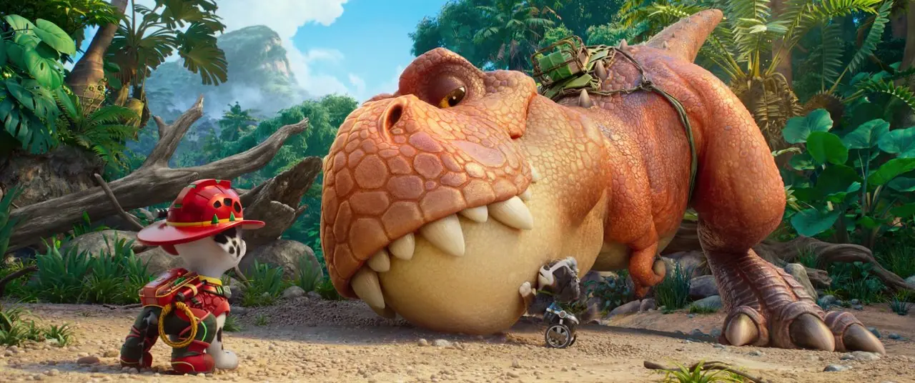 PAW PATROL: THE DINO MOVIE, vänster: Marshall (röst: Carter Young), 2026. © Paramount Pictures