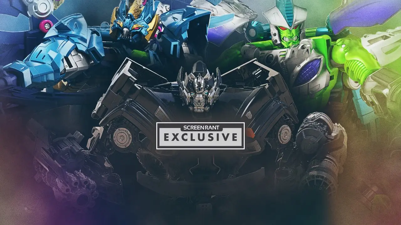 Film Transformers Age Of The Primes i Transformers Studio Series z 2007 r. ukazuje EKRAN