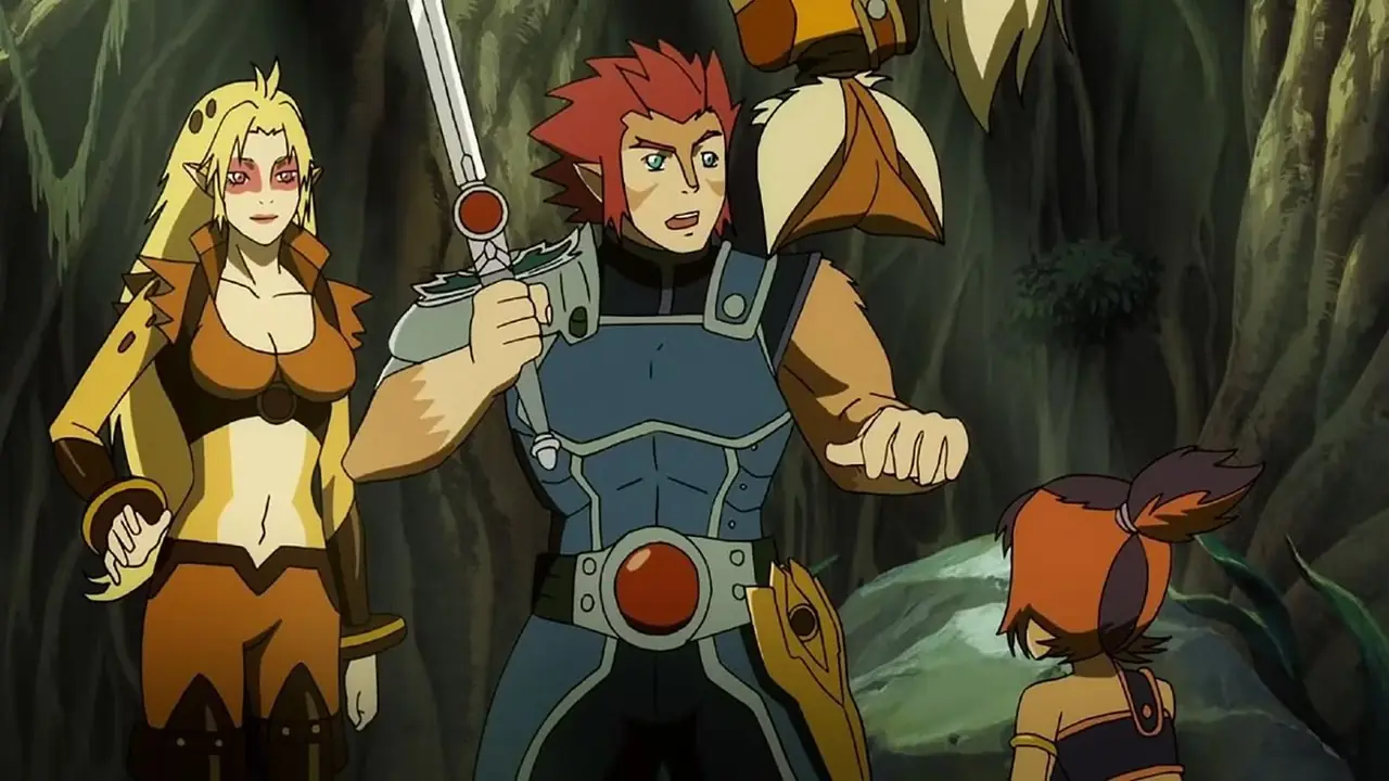 Lion-O parece confundido junto a Cheetara en ThunderCats Lion-O parece confundido junto a Cheetara en ThunderCats