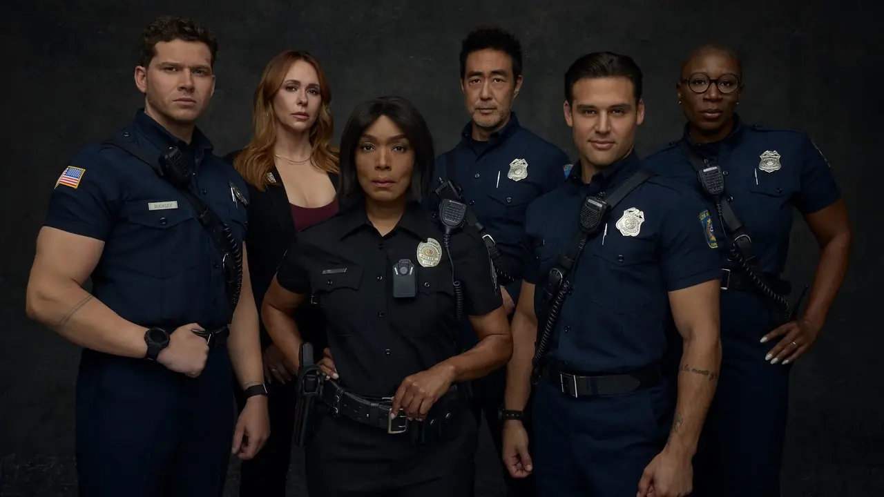 El elenco principal de la temporada 9 del 9-1-1.