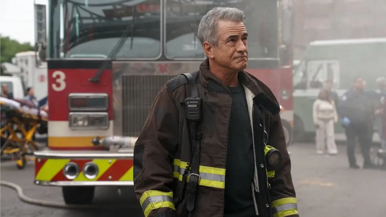 Dermot Mulroney in seiner letzten Folge der 15. Staffel von Chicago Fire als Dom Pascal Dermot Mulroney in seiner letzten Folge der 15. Staffel von Chicago Fire als Dom Pascal