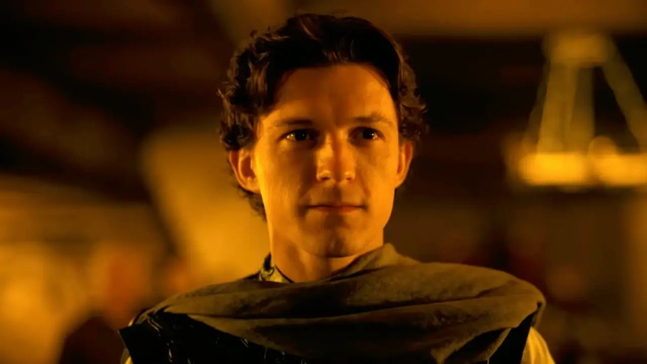 Tom Holland jako Telemach w „Odysei”.