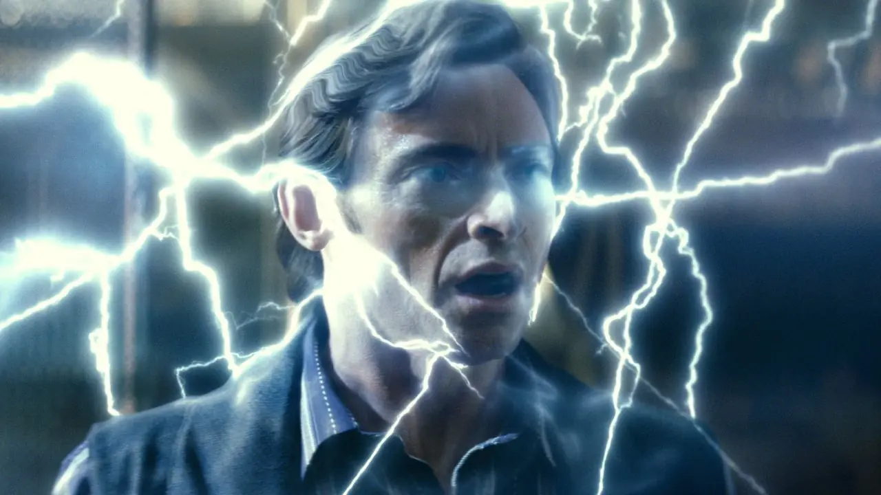 Hugh Jackman como Robert Angier en El prestigio