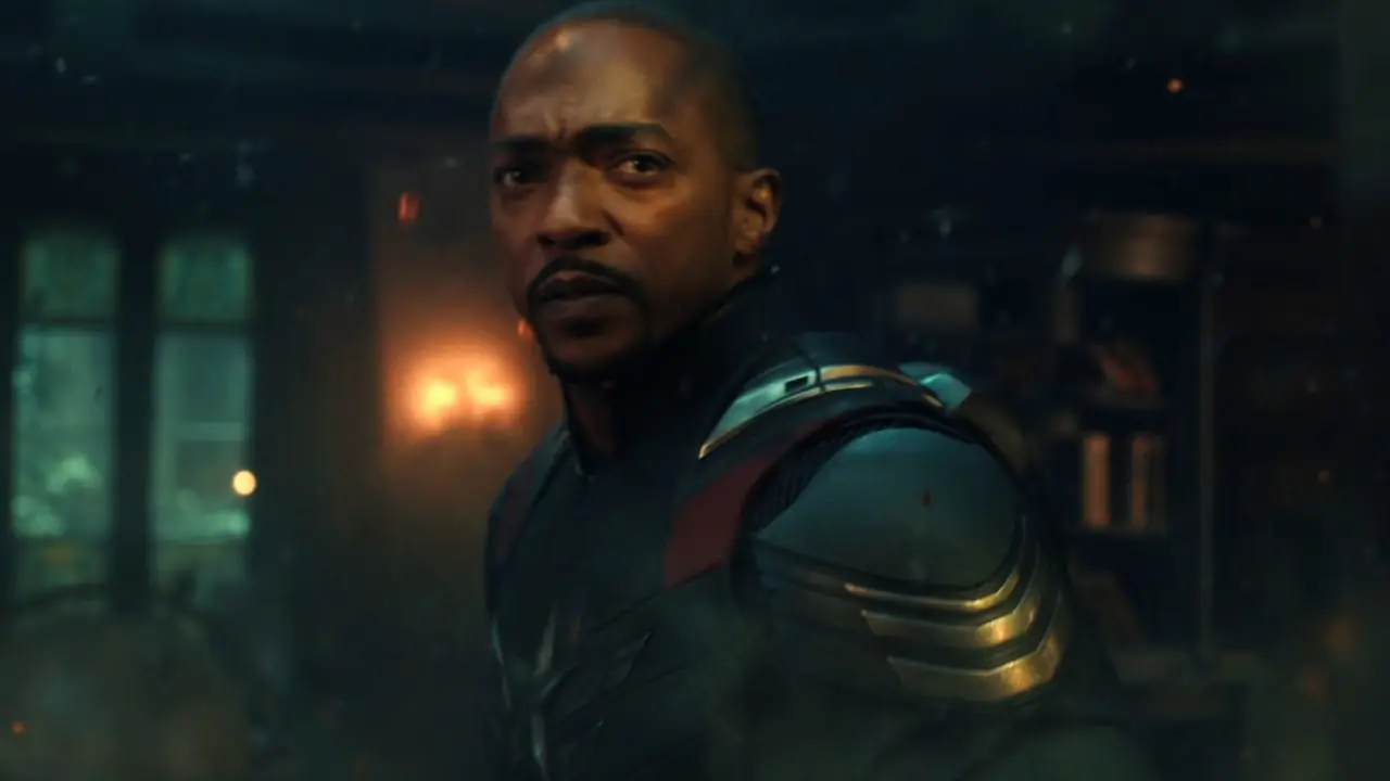 Anthony Mackie nel ruolo di Sam Wilson Capitan America in Avengers: Doomsday