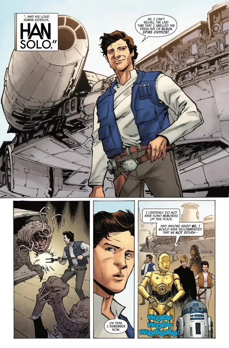 Han Solo llega a Edge Echoes of the Empire #4 de Star Wars Galaxy