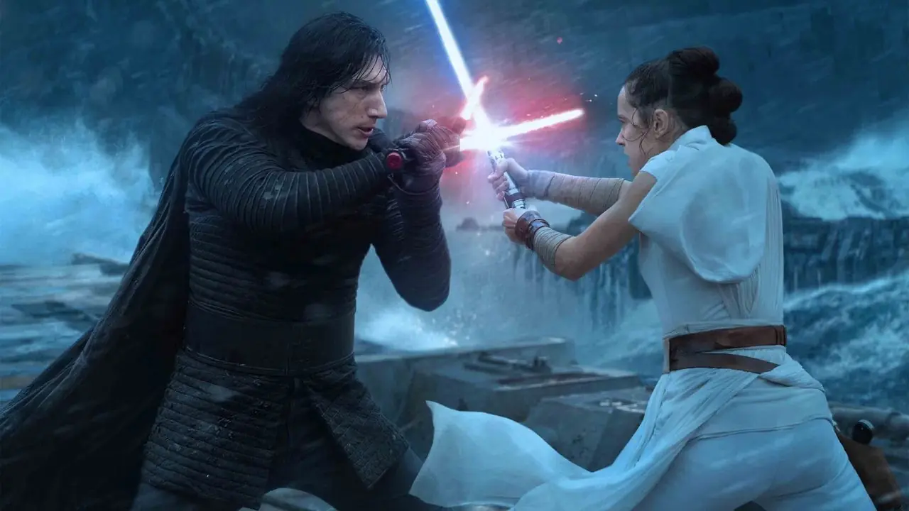 Kylo Ren vs Rey i The Rise of Skywalker