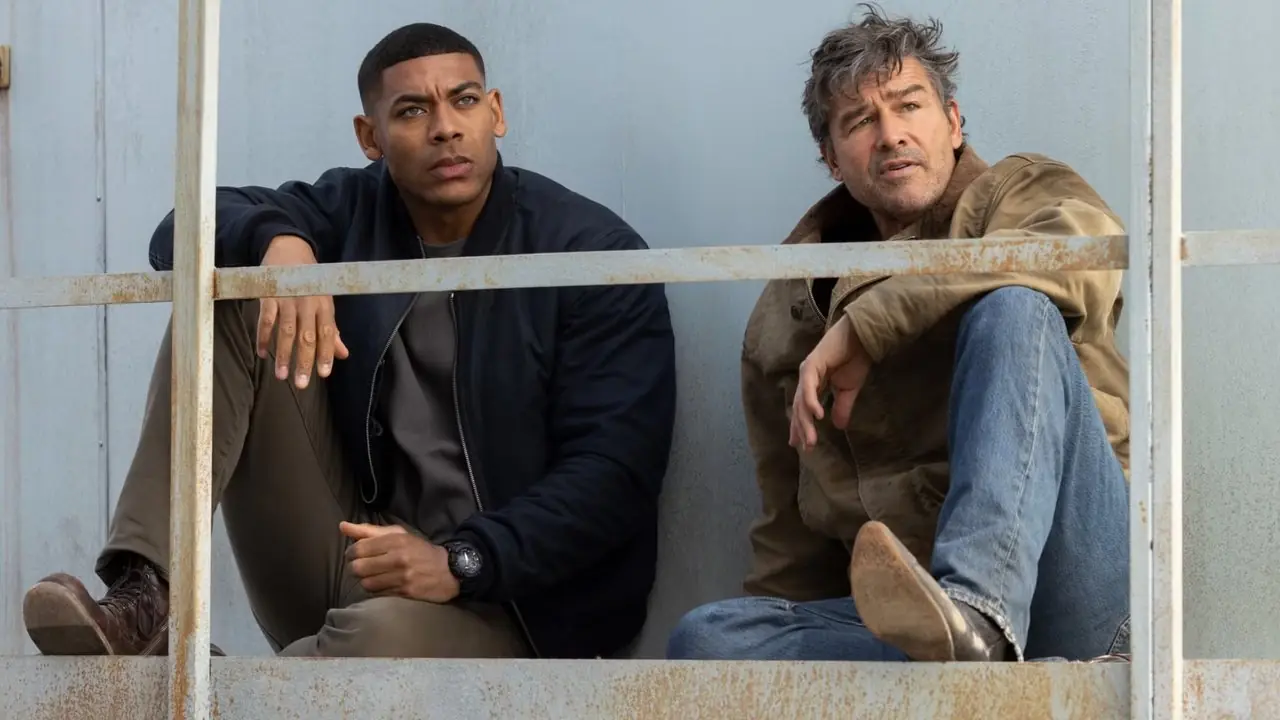 Hal Jordan y John Stewart en Linternas Hal Jordan y John Stewart en Linternas