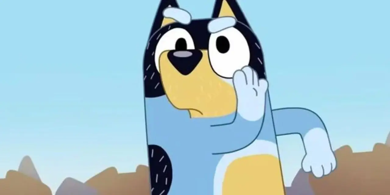 Bandido mirando enojado en Bluey Bandido mirando enojado en Bluey