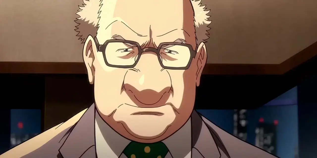 Plutón anime Dr. Ochanomizu hablando con el Dr. Tenma sobre Atom Plutón anime Dr. Ochanomizu hablando con el Dr. Tenma sobre Atom