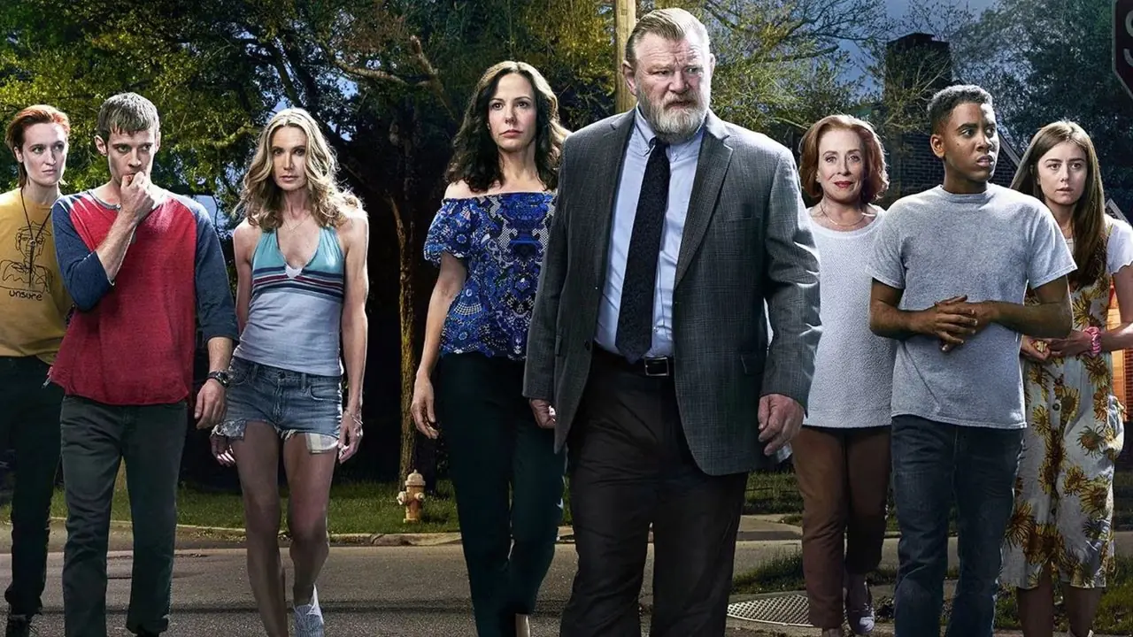 Brendan Gleeson und die Besetzung von Mr. Mercedes Brendan Gleeson und die Besetzung von Mr. Mercedes