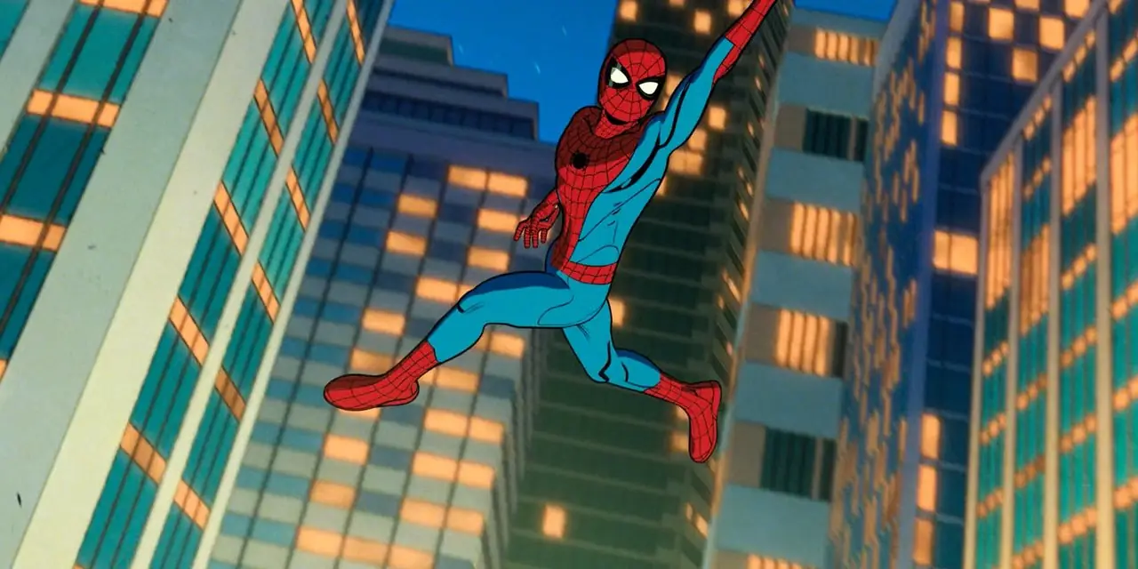 الرجل العنكبوت يتأرجح عبر المدينة على شبكته في Your Friendly Neighborhood Spiderman الموسم 1 الحلقة 10 الرجل العنكبوت يتأرجح عبر المدينة على شبكته في Your Friendly Neighborhood Spiderman الموسم 1 الحلقة 10