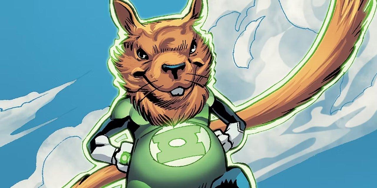 Green Lantern Ch'p z rękami na biodrach Green Lantern Ch'p z rękami na biodrach