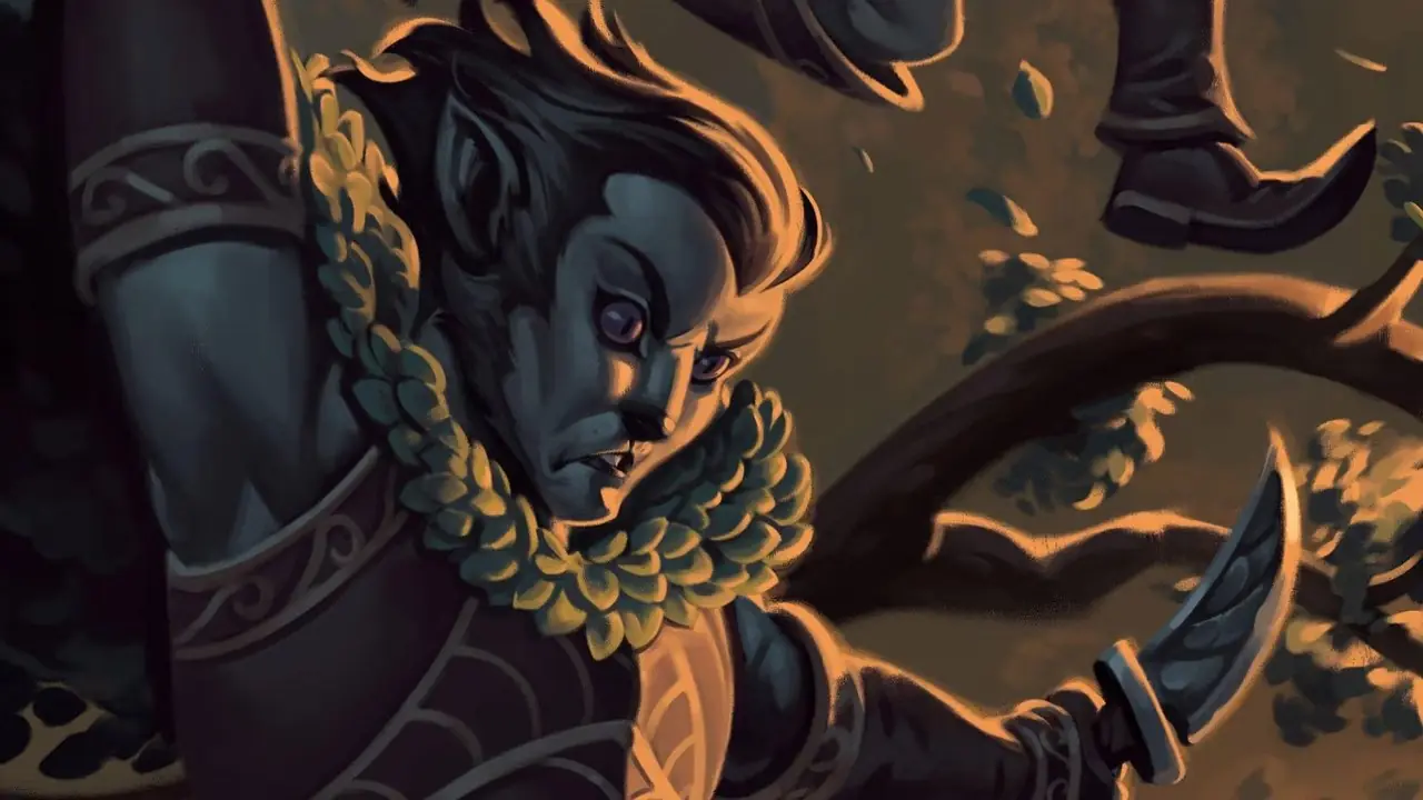 يبدو Duskling من Dungeons and Dragons شرسًا لأنه يستخدم خنجرًا.