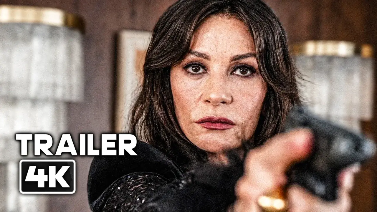 Catherine Zeta-Jones wywołuje chaos w szokującym zwiastunie „Kill Jackie”.
