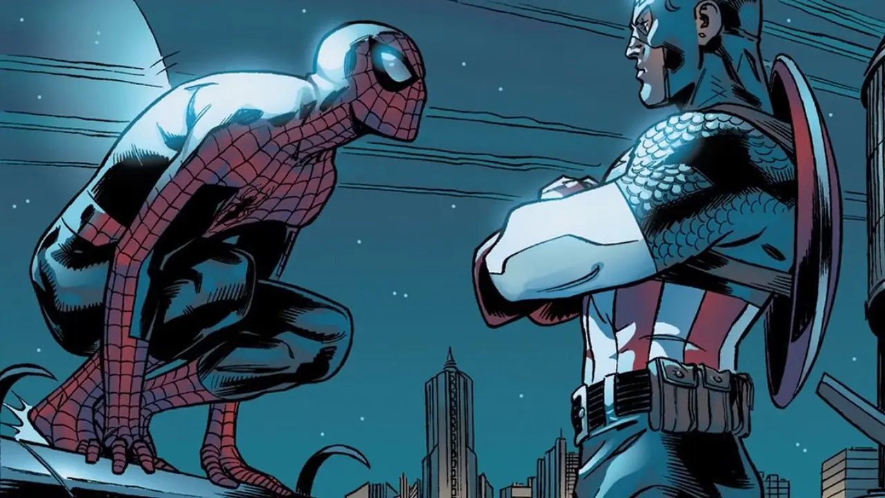 Incontro di Peter Parker con Capitan America in The Amazing Spider-Man #537 (3)