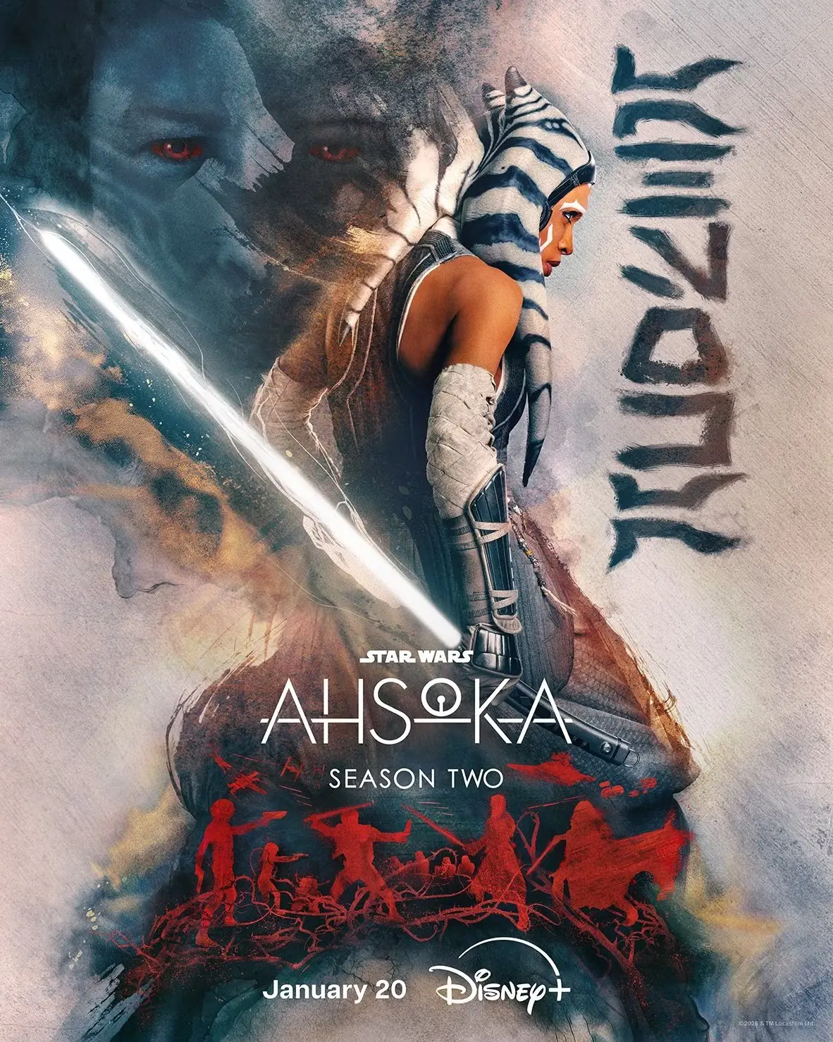 Póster oficial de la temporada 2 de Ahsoka