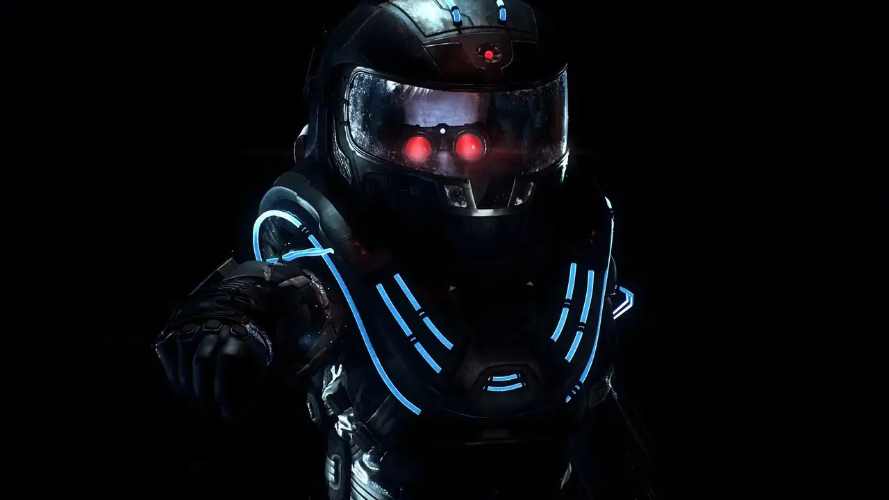 Die Rüstung von DCs Victor Fries alias Mr. Freeze leuchtet in Batman Arkham City im Dunkeln