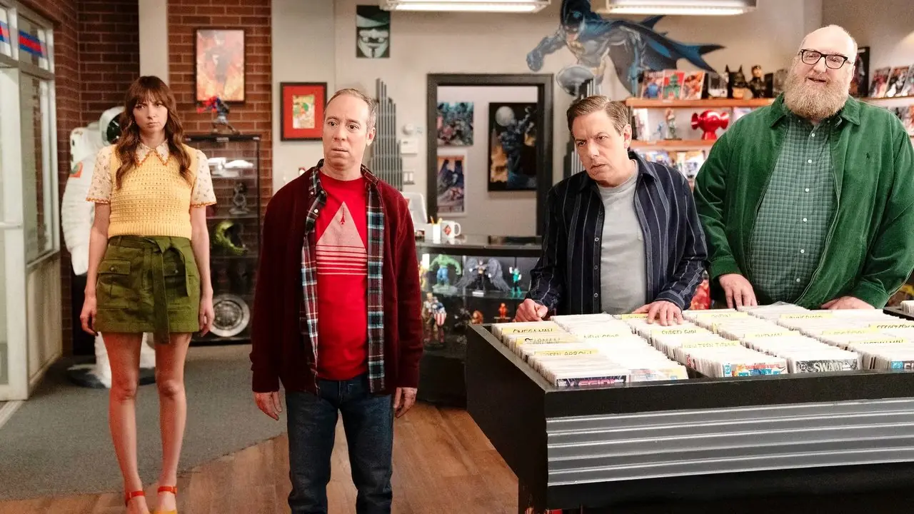 Denise, Stuart, Barry y Bert en Stuart no logra salvar el universo