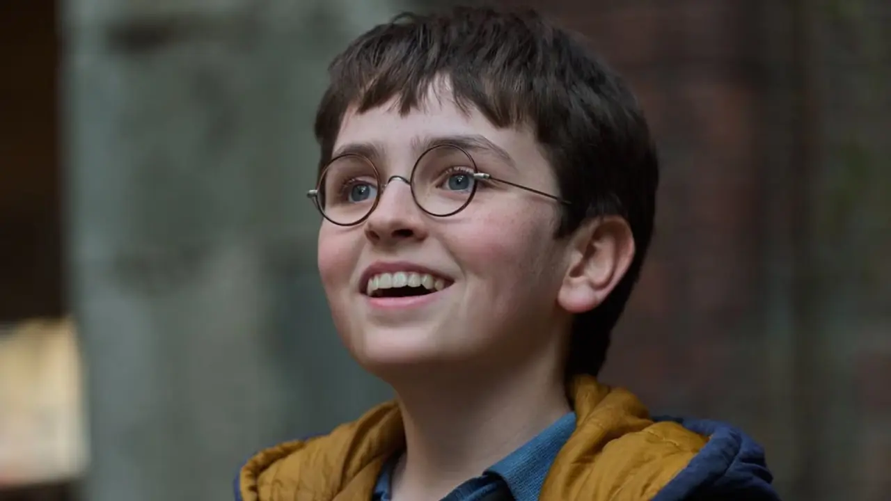 Dominic McLaughlin nel ruolo di Harry Potter in Harry Potter e la pietra filosofale
