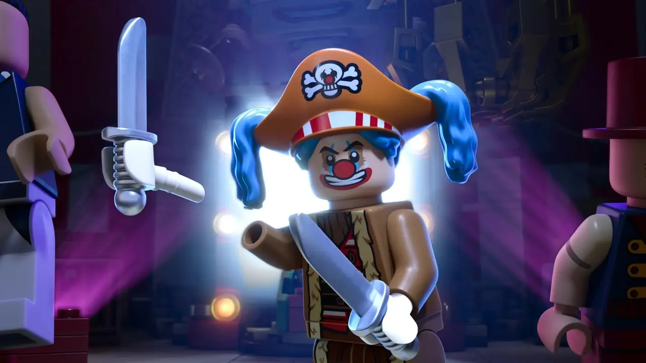 جيف وارد في دور باجي المهرج في لعبة Lego One Piece