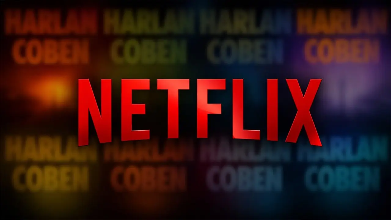 Logotipo da Netflix contra um cenário de Harlan Coben