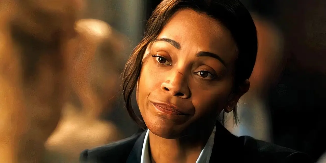 Zoe Saldana dans le rôle de Joe dans Lionne semble inquiète dans l'épisode 4 de la saison 2